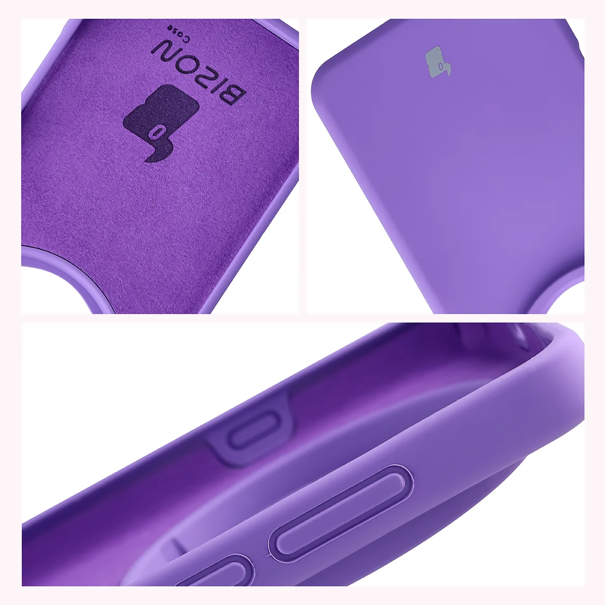 Silikon Handyhülle für Oppo Find X9 Ultra, Bizon Soft Case, Violett