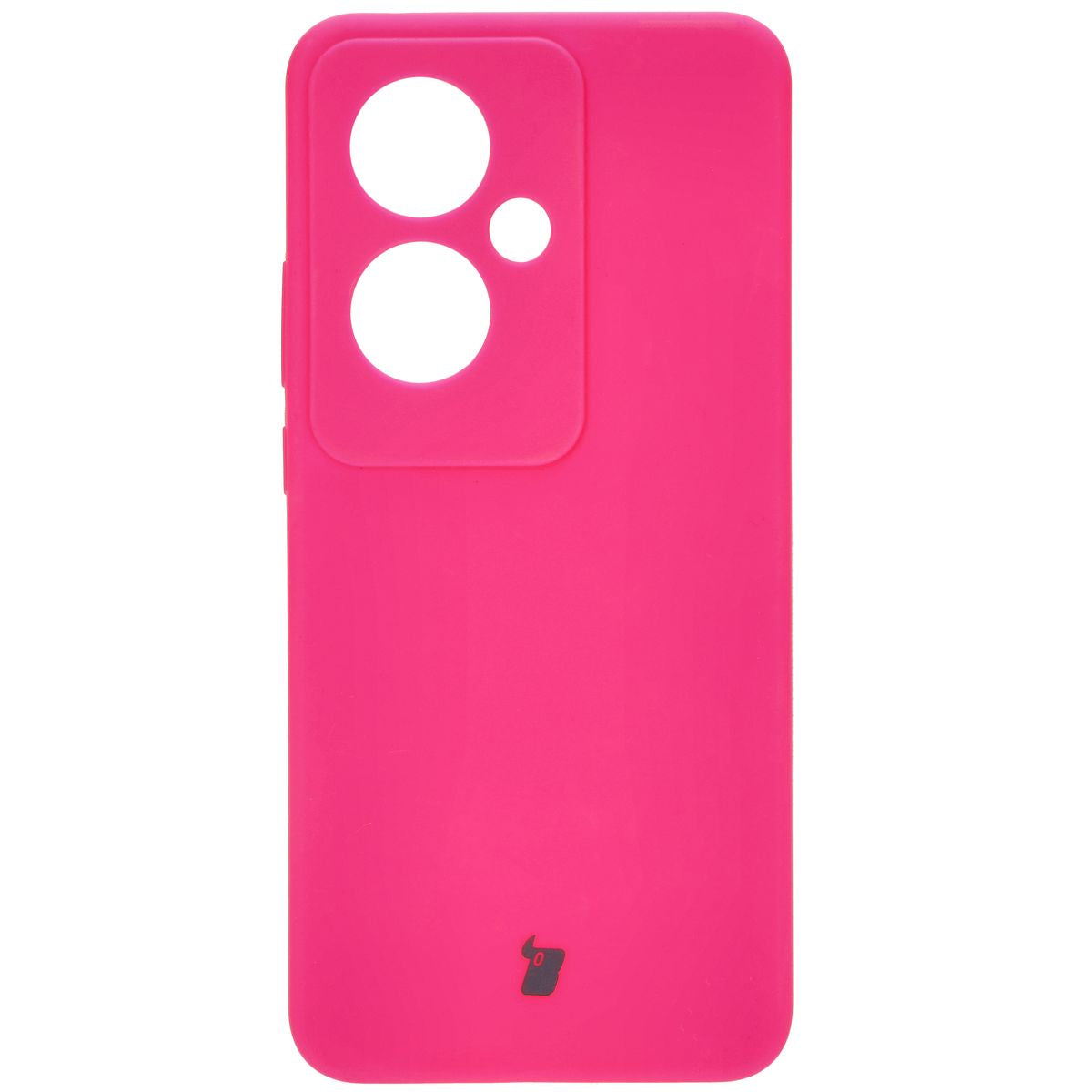 Silikon Handyhülle für Oppo Reno11 F 5G, Bizon Soft Case, Dunkelpink