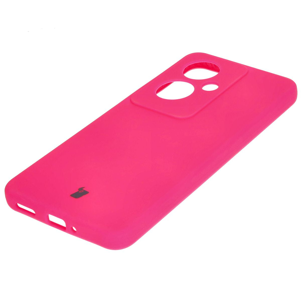 Silikon Handyhülle für Oppo Reno11 F 5G, Bizon Soft Case, Dunkelpink