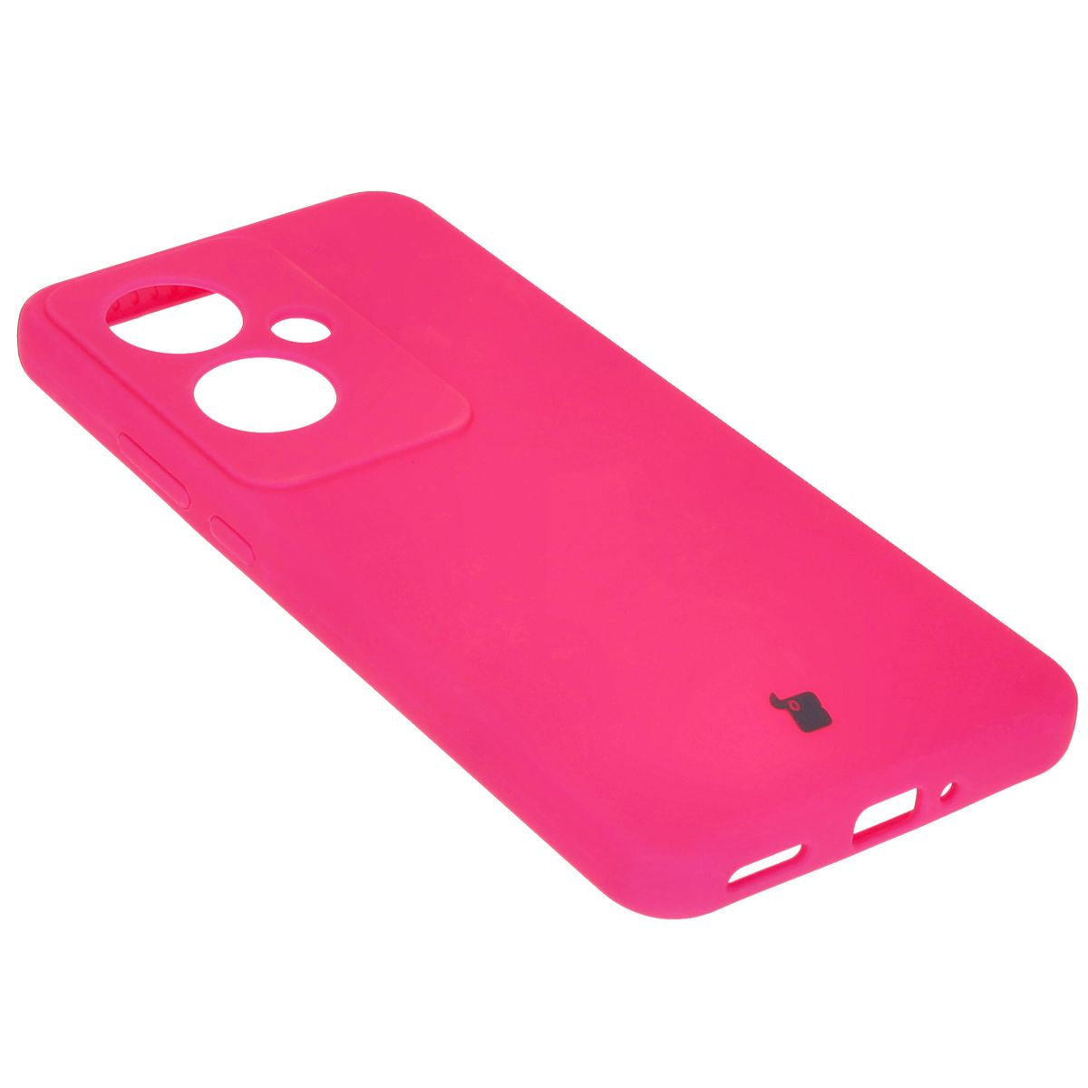 Silikon Handyhülle für Oppo Reno11 F 5G, Bizon Soft Case, Dunkelpink