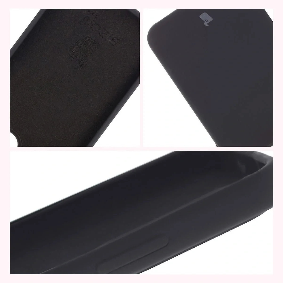 Silikon Handyhülle für Oppo Reno13, Bizon Soft Case, Schwarz