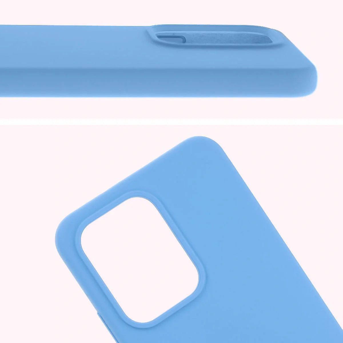 Silikon Handyhülle für Oppo Reno13, Bizon Soft Case, Blau