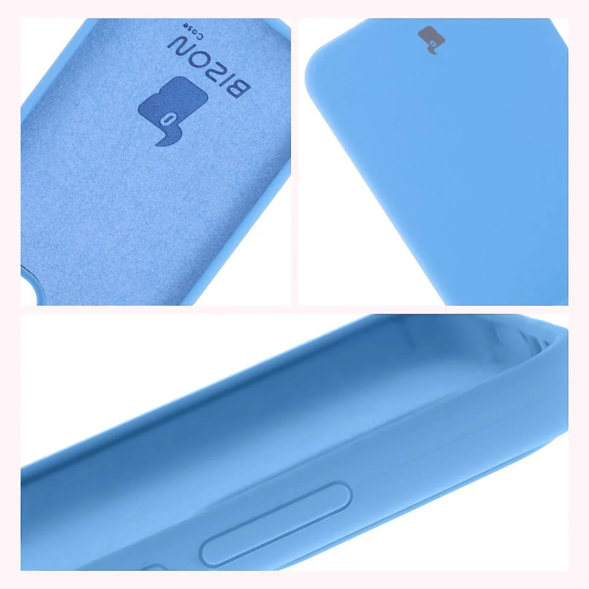 Silikon Handyhülle für Oppo Reno13, Bizon Soft Case, Blau