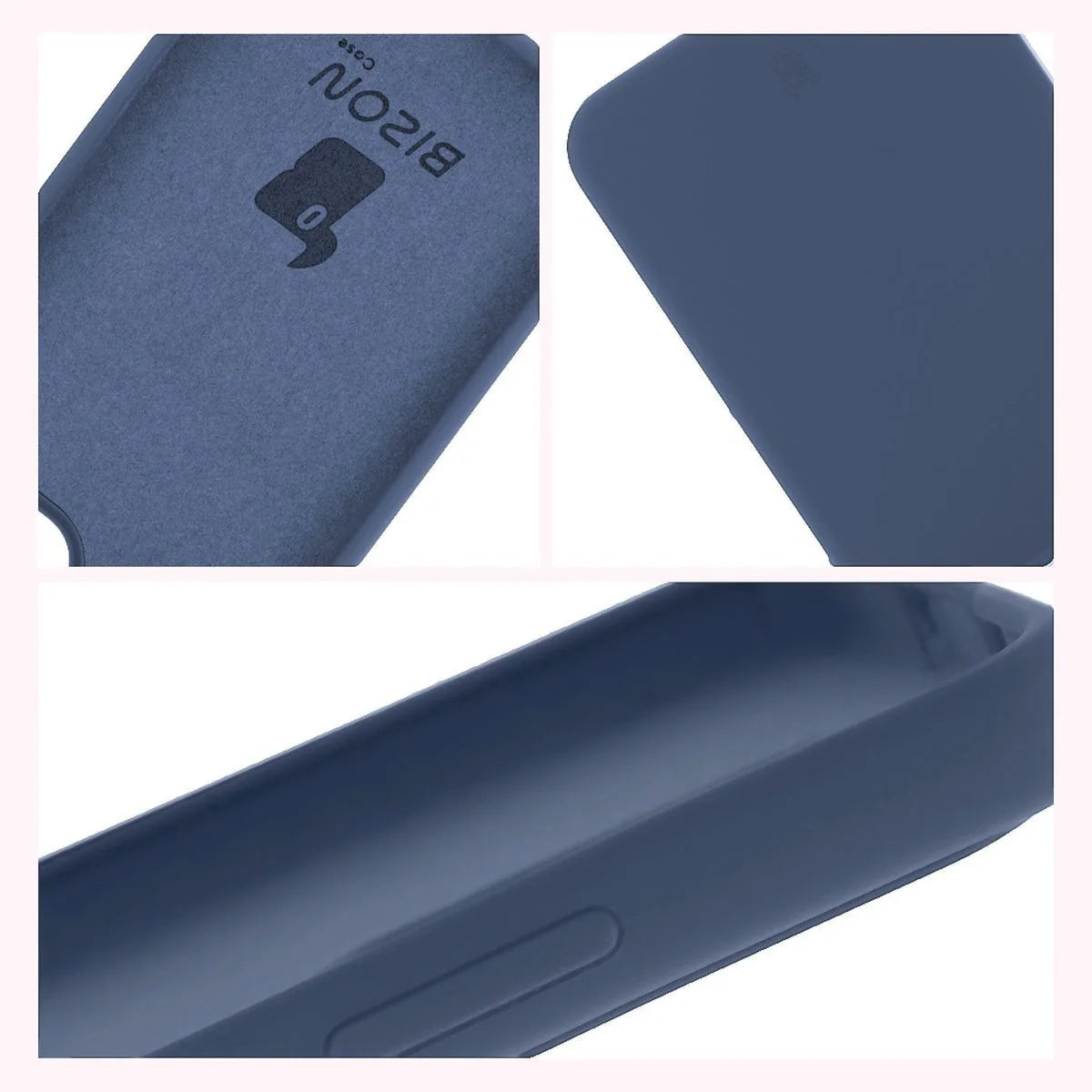 Silikon Handyhülle für Oppo Reno13, Bizon Soft Case, Dunkelblau