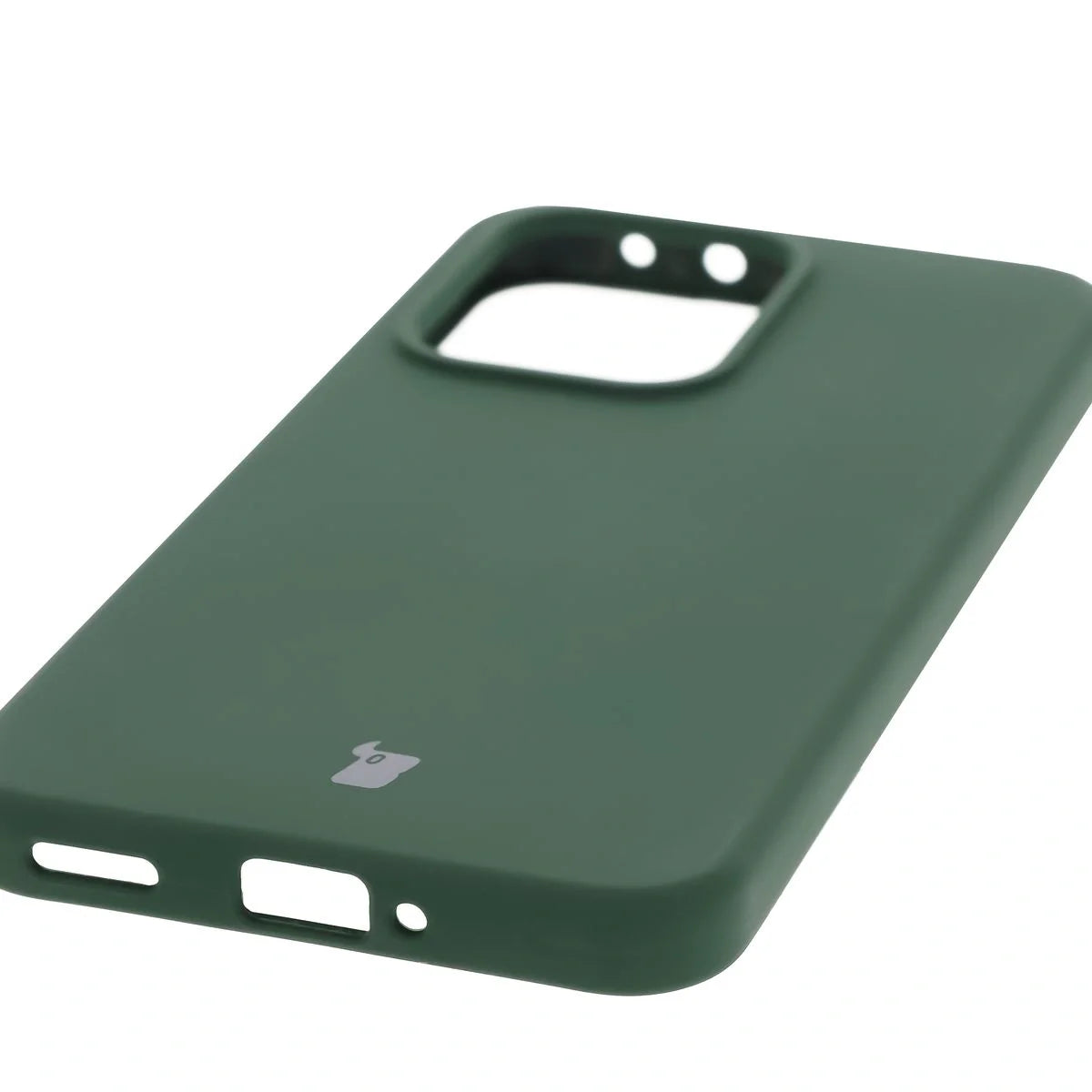 Silikon Handyhülle für Oppo Reno13, Bizon Soft Case, Dunkelgrün