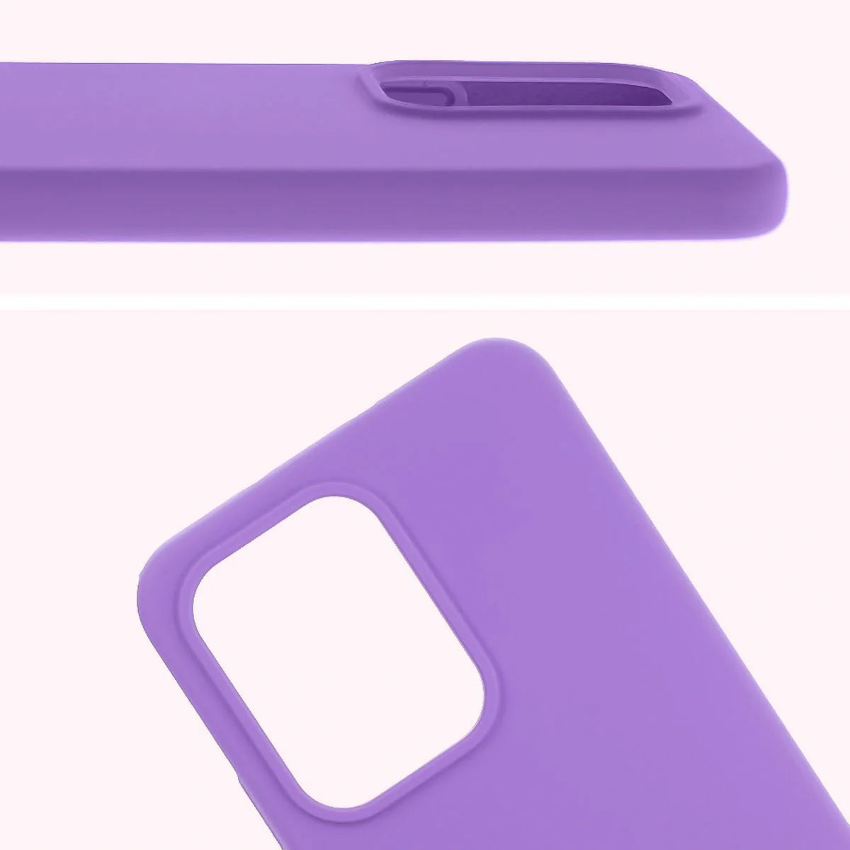 Silikon Handyhülle für Oppo Reno13, Bizon Soft Case, Violett