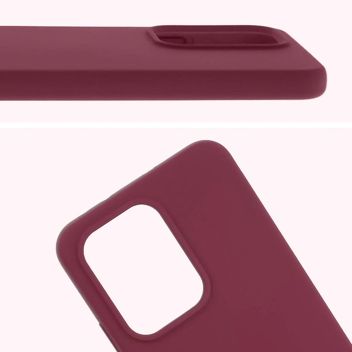 Silikon Handyhülle für Oppo Reno13, Bizon Soft Case, Pflaumenfarbe