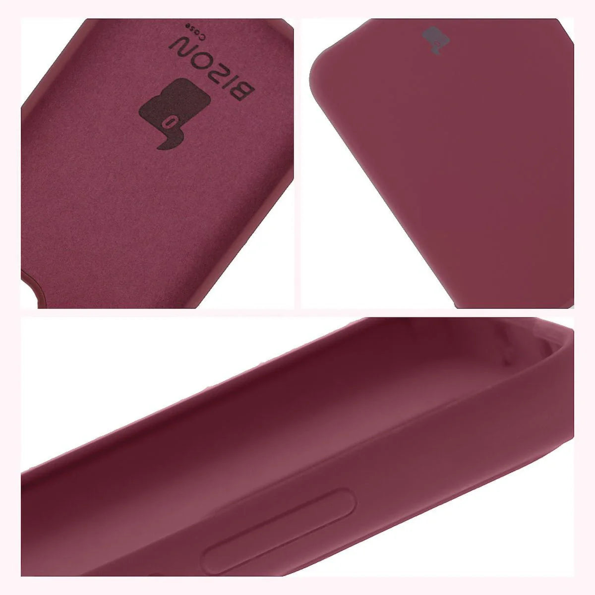 Silikon Handyhülle für Oppo Reno13, Bizon Soft Case, Pflaumenfarbe