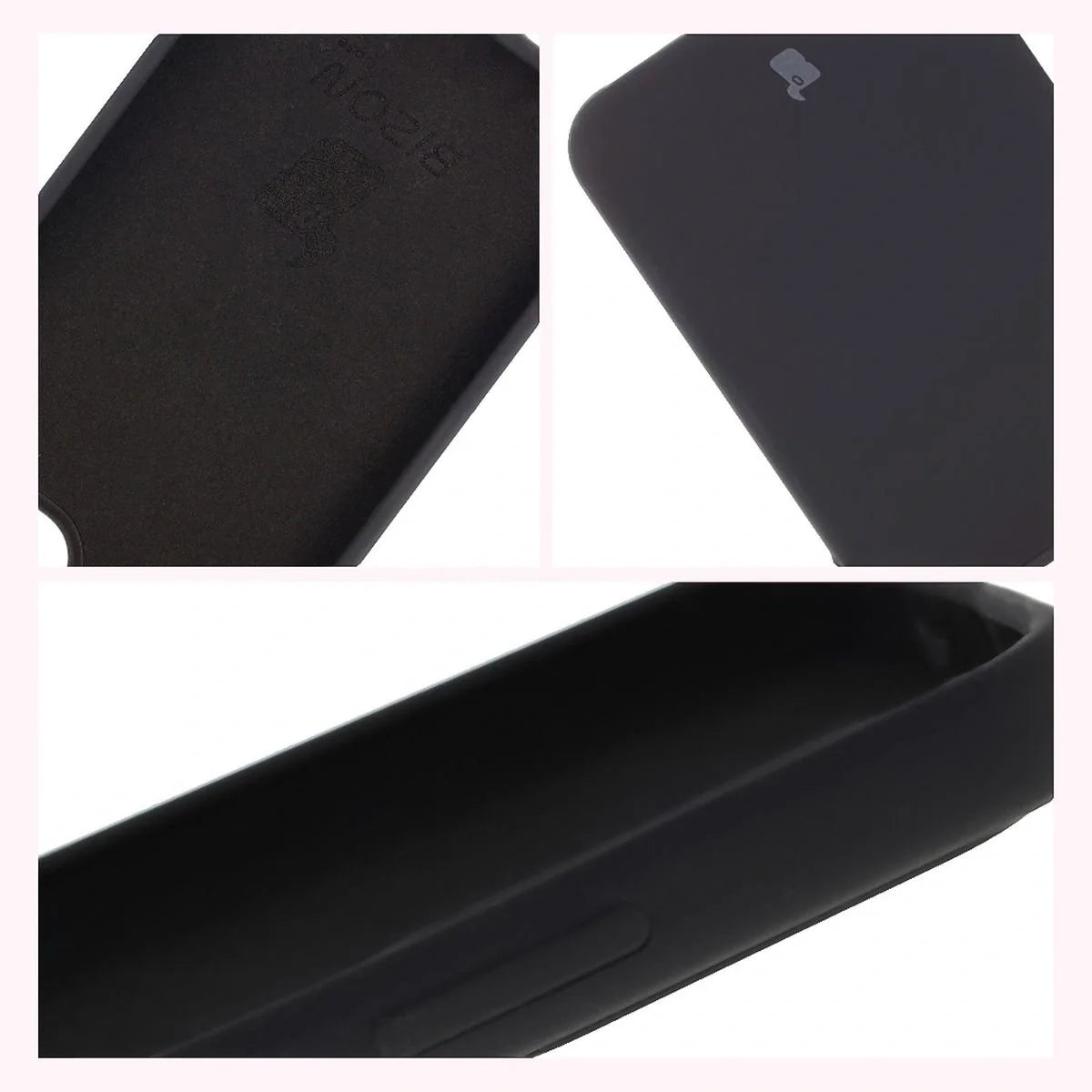 Silikon Handyhülle für Oppo Reno13 Pro, Bizon Soft Case, Schwarz