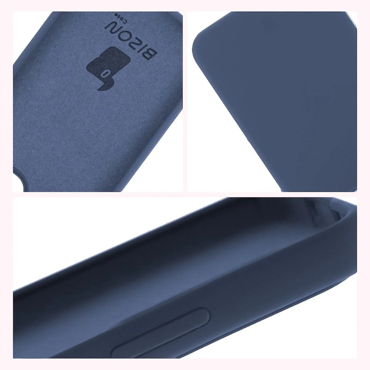 Silikon Handyhülle für Oppo Reno13 Pro, Bizon Soft Case, Dunkelblau