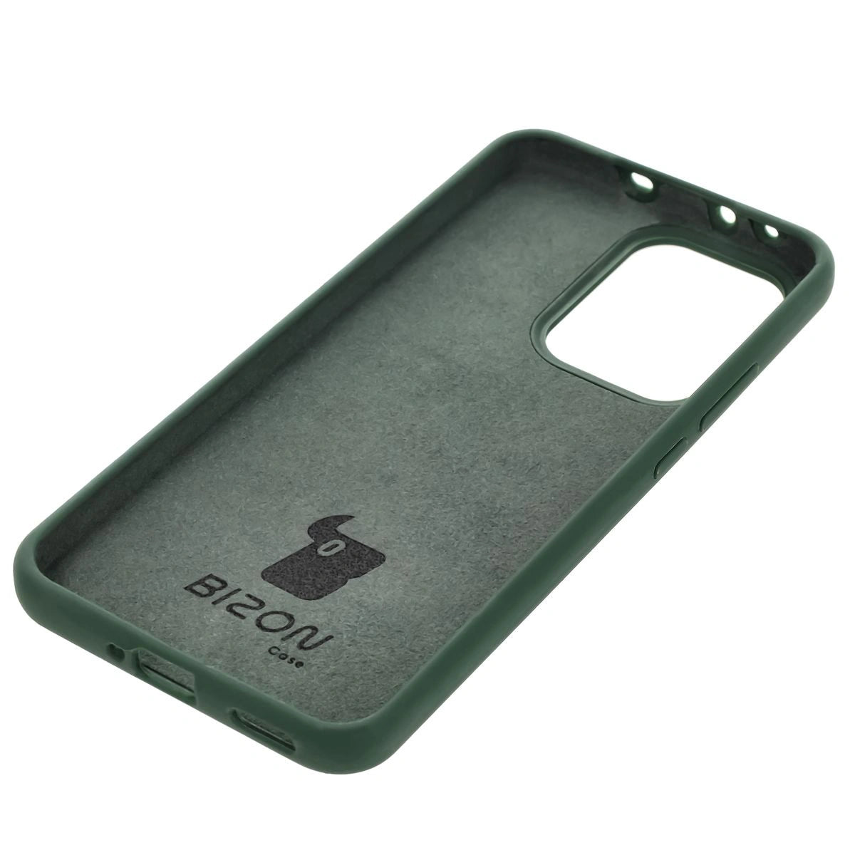Silikon Handyhülle für Oppo Reno13 Pro, Bizon Soft Case, Dunkelgrün