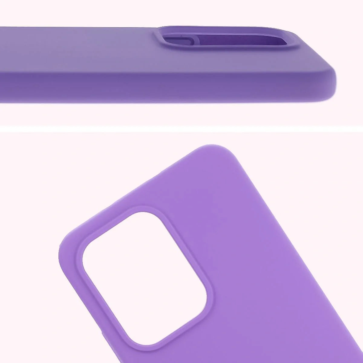 Silikon Handyhülle für Oppo Reno13 Pro, Bizon Soft Case, Violett