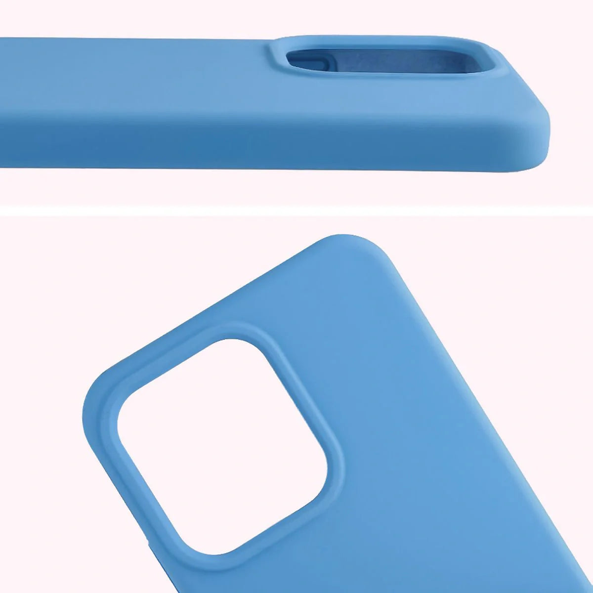 Silikon Handyhülle für Oppo Reno 14, Bizon Soft Case, Blau