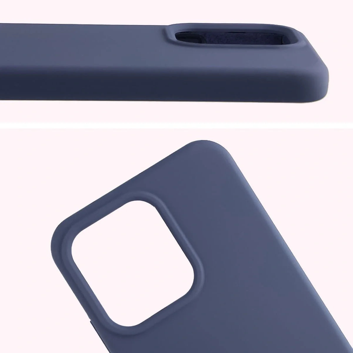 Silikon Handyhülle für Oppo Reno 14, Bizon Soft Case, Dunkelblau