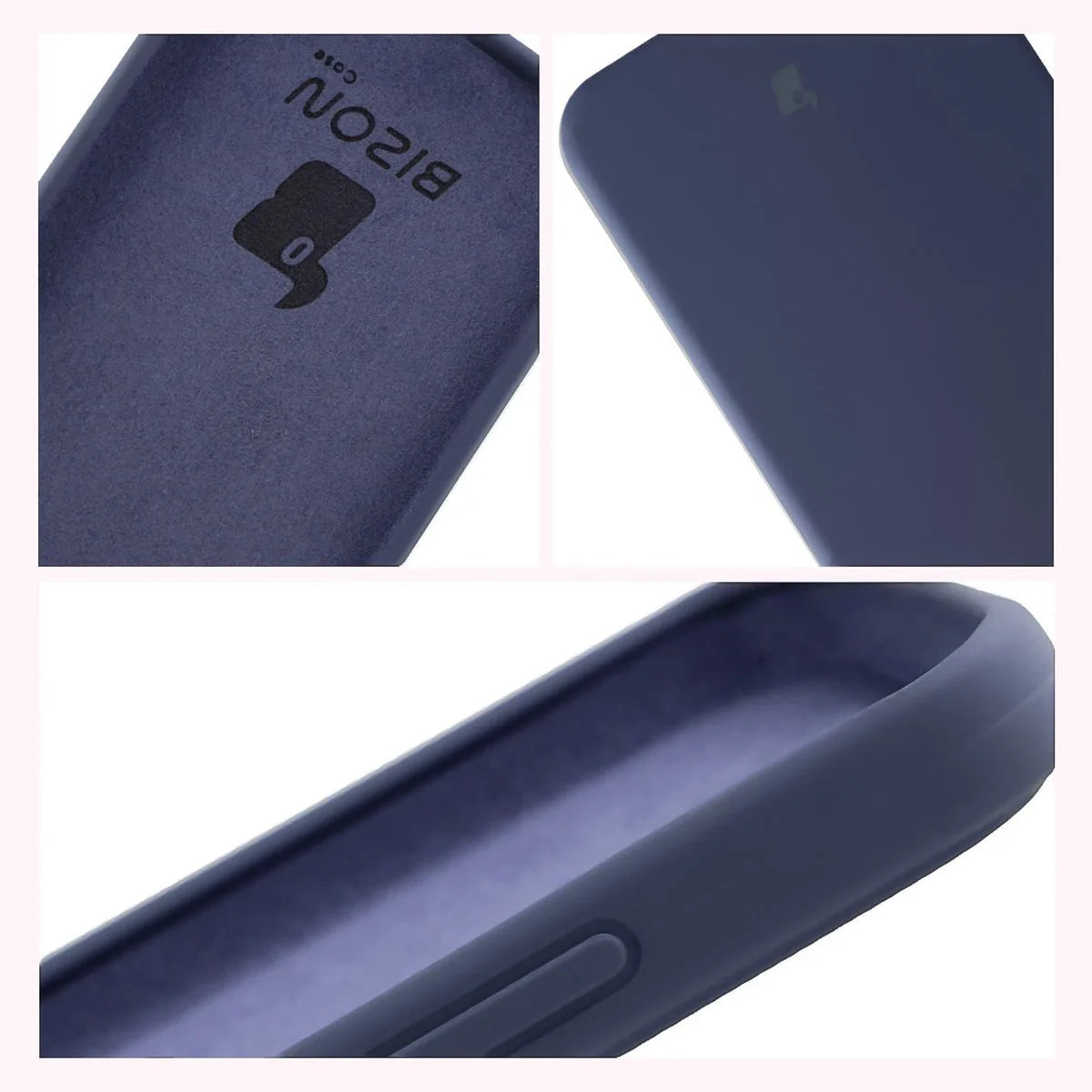 Silikon Handyhülle für Oppo Reno 14, Bizon Soft Case, Dunkelblau