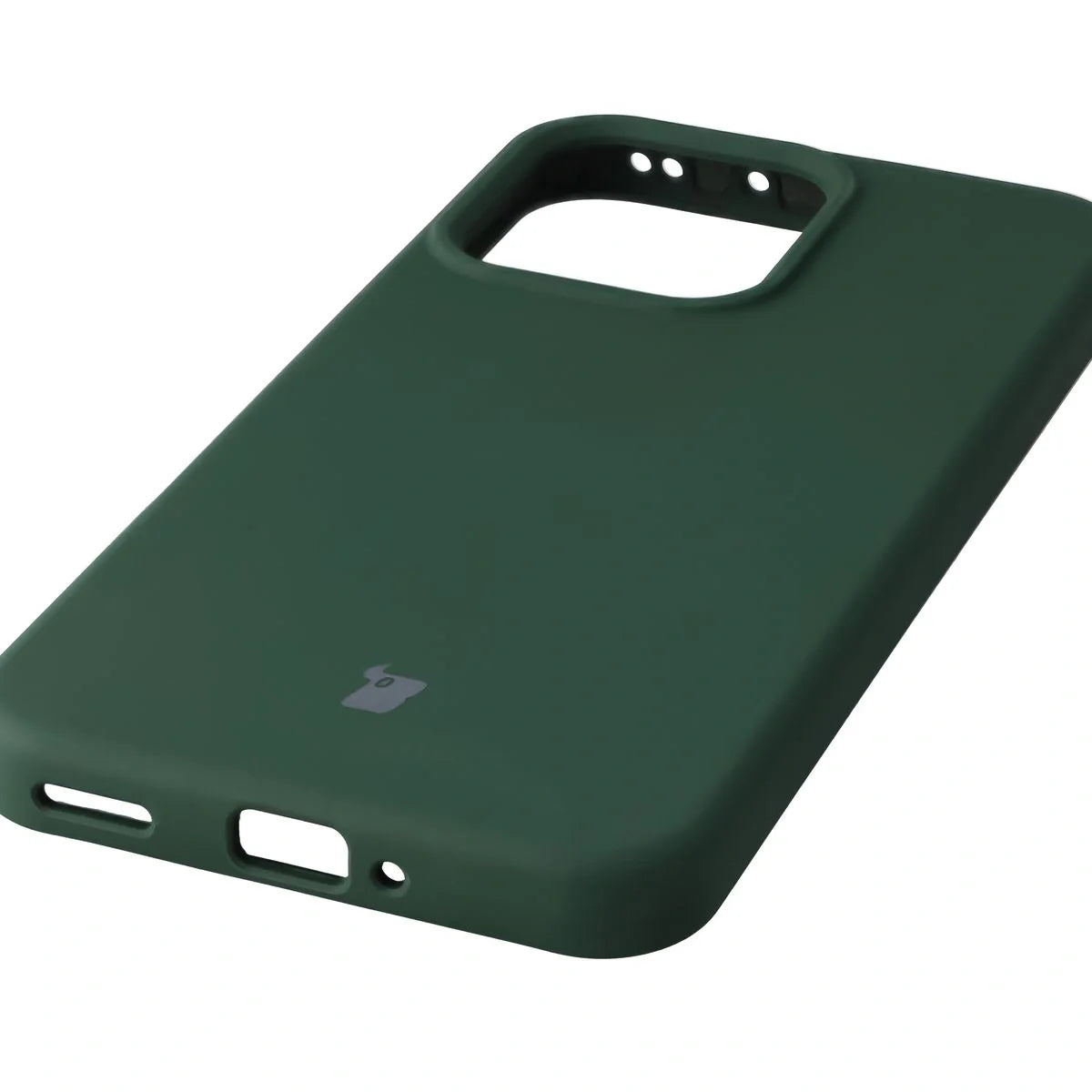 Silikon Handyhülle für Oppo Reno 14, Bizon Soft Case, Dunkelgrün