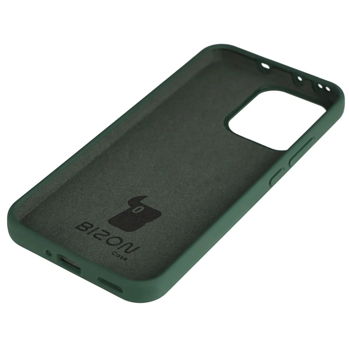 Silikon Handyhülle für Oppo Reno 14, Bizon Soft Case, Dunkelgrün