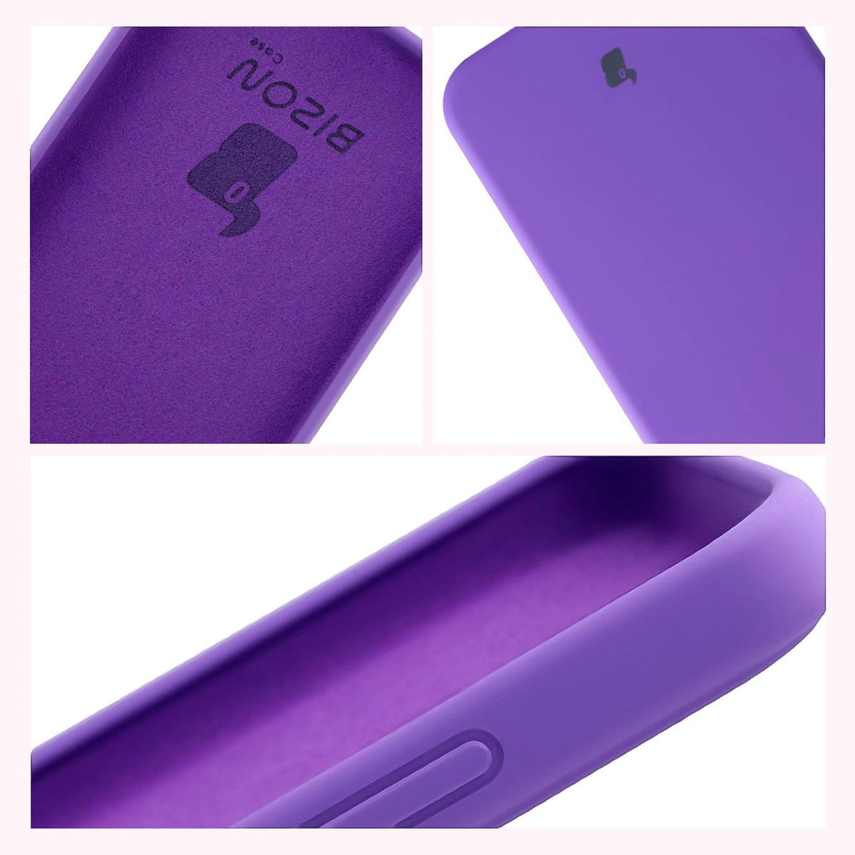 Silikon Handyhülle für Oppo Reno 14, Bizon Soft Case, Violett