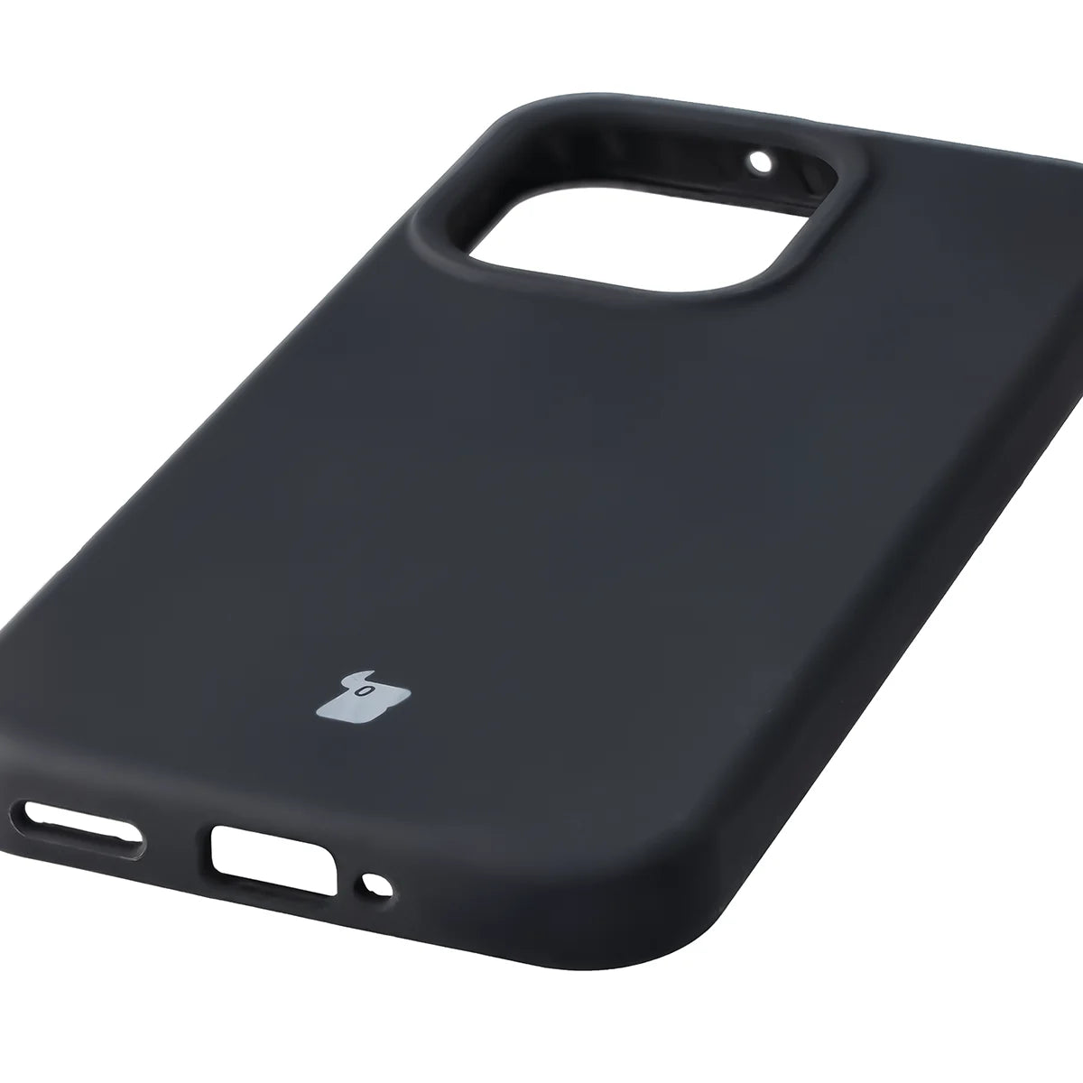 Silikon Handyhülle für Oppo Reno 15 Pro, Bizon Soft Case, Schwarz