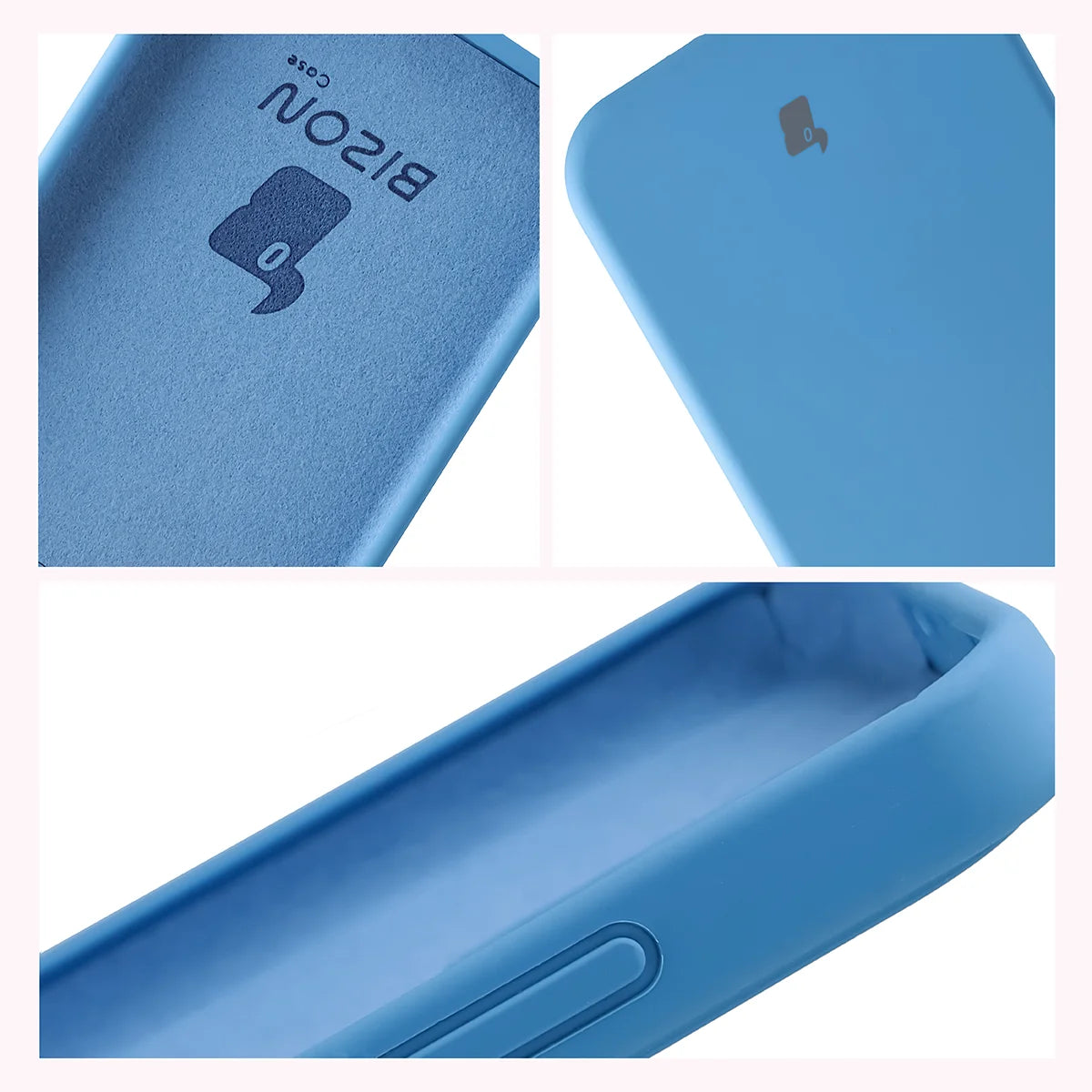 Silikon Handyhülle für Oppo Reno 15 Pro, Bizon Soft Case, Blau