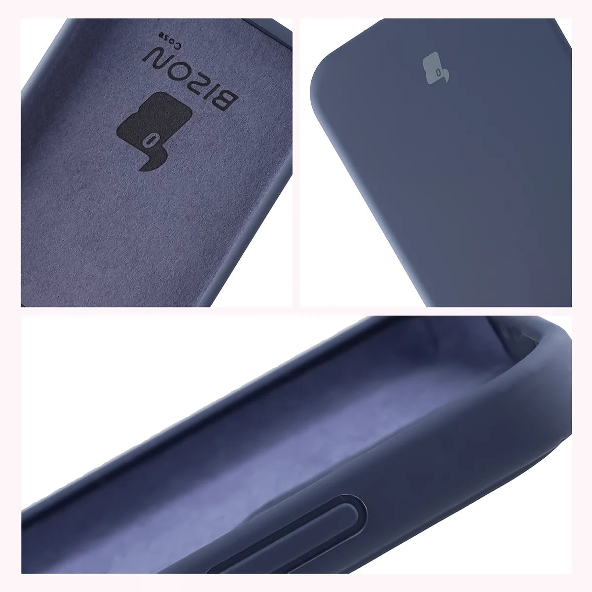 Silikon Handyhülle für Oppo Reno 15 Pro, Bizon Soft Case, Dunkelblau