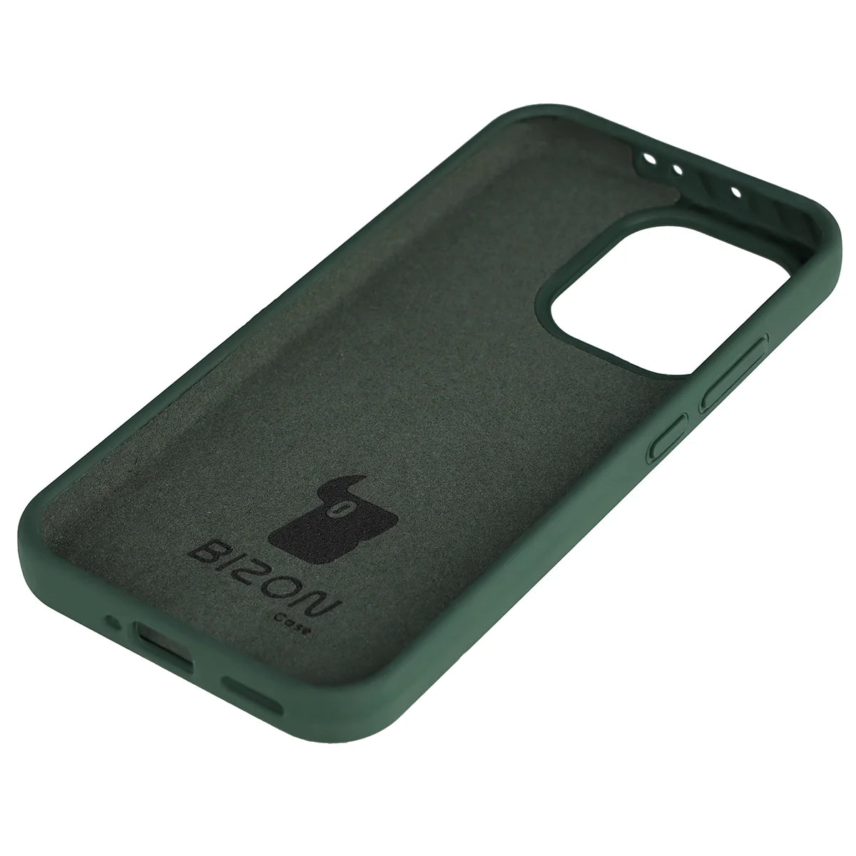 Silikon Handyhülle für Oppo Reno 15 Pro, Bizon Soft Case, Dunkelgrün