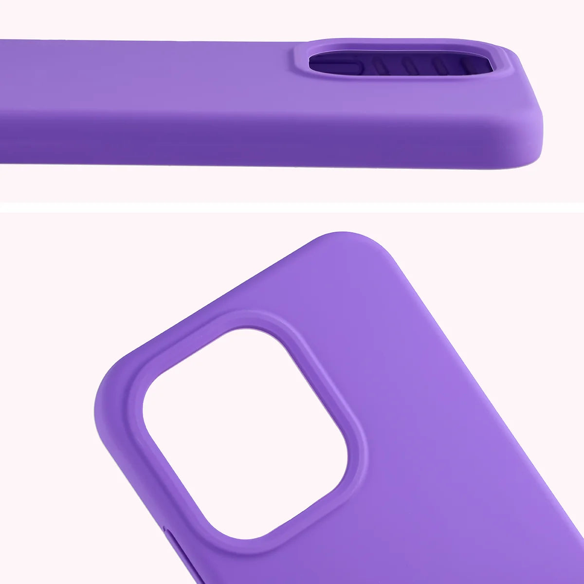 Silikon Handyhülle für Oppo Reno 15 Pro, Bizon Soft Case, Violett
