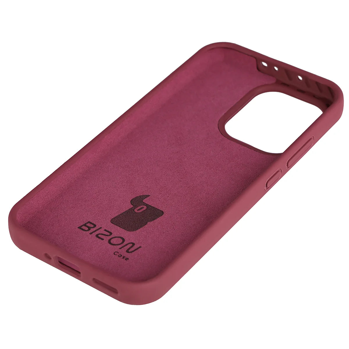 Silikon Handyhülle für Oppo Reno 15 Pro, Bizon Soft Case, Pflaumenfarbe