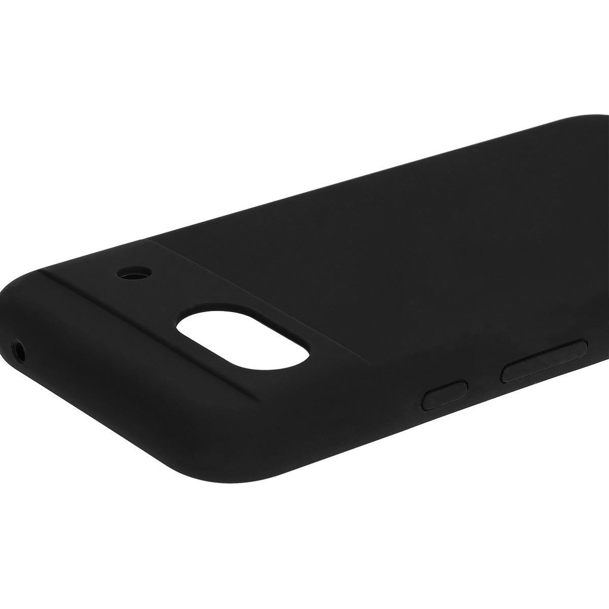 Silikon Handyhülle für Google Pixel 8a, Bizon Soft Case, Schwarz