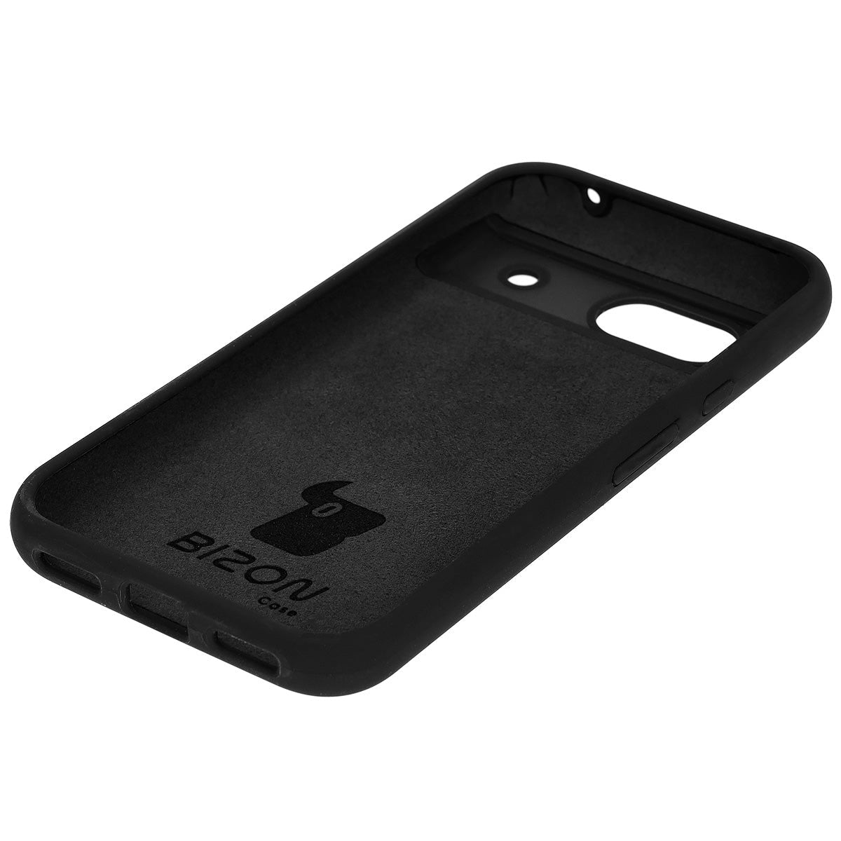 Silikon Handyhülle für Google Pixel 8a, Bizon Soft Case, Schwarz