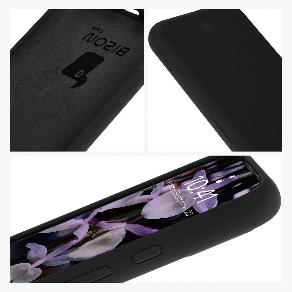 Silikon Handyhülle für Google Pixel 8a, Bizon Soft Case, Schwarz