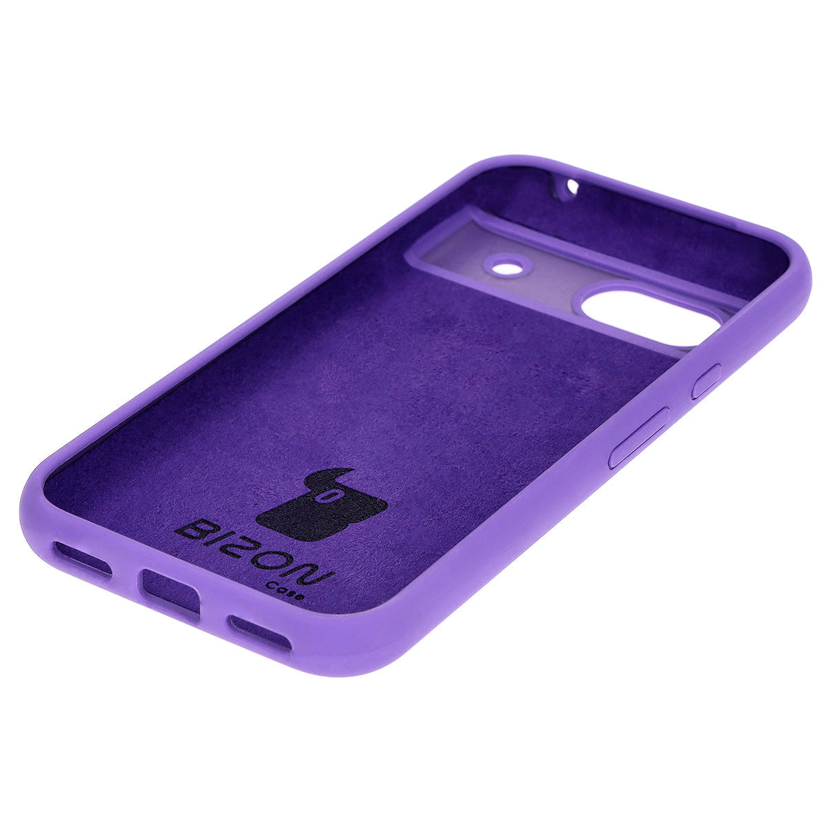 Silikon Handyhülle für Google Pixel 8a, Bizon Soft Case, Violett