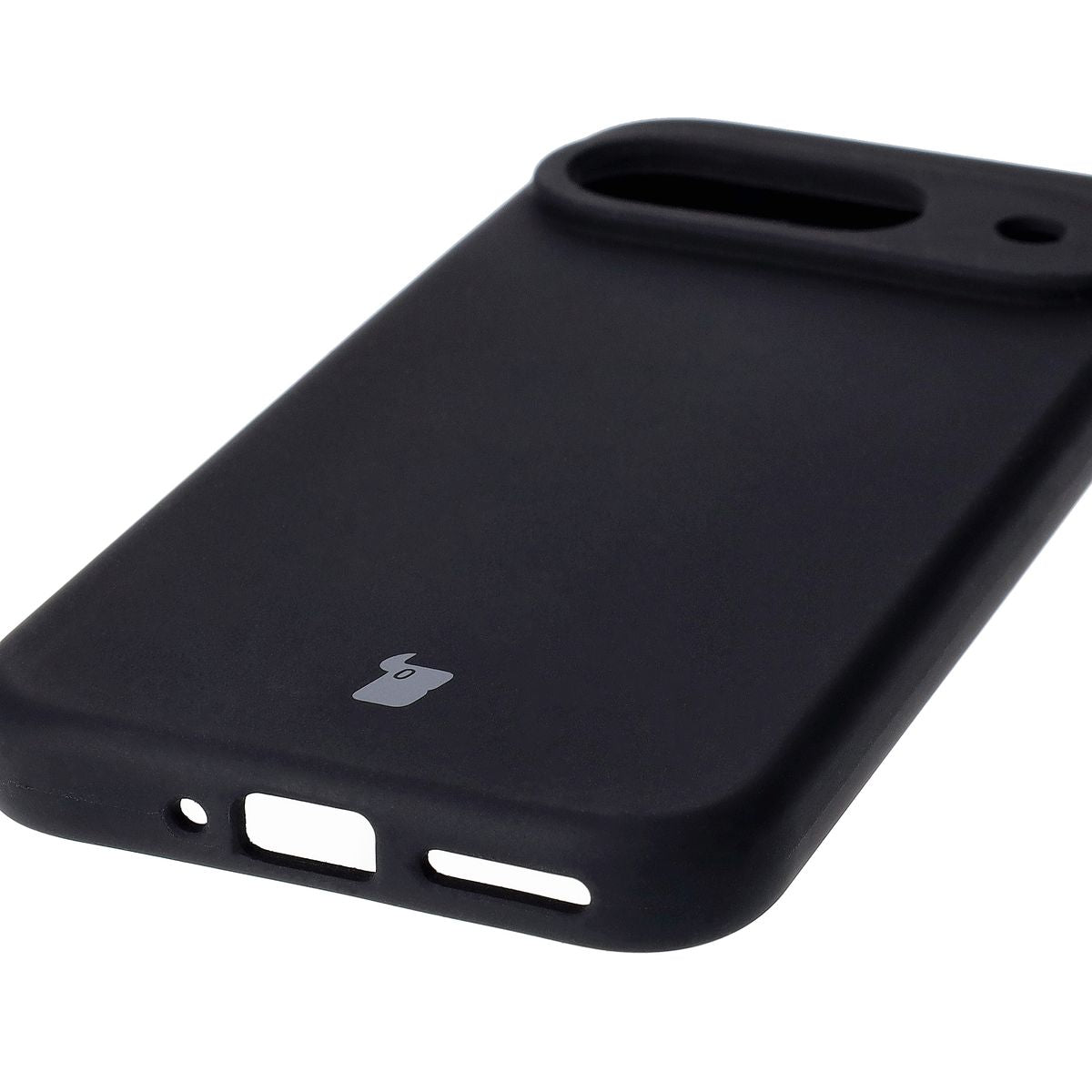 Silikon Handyhülle für Google Pixel 9, Bizon Soft Case, Schwarz