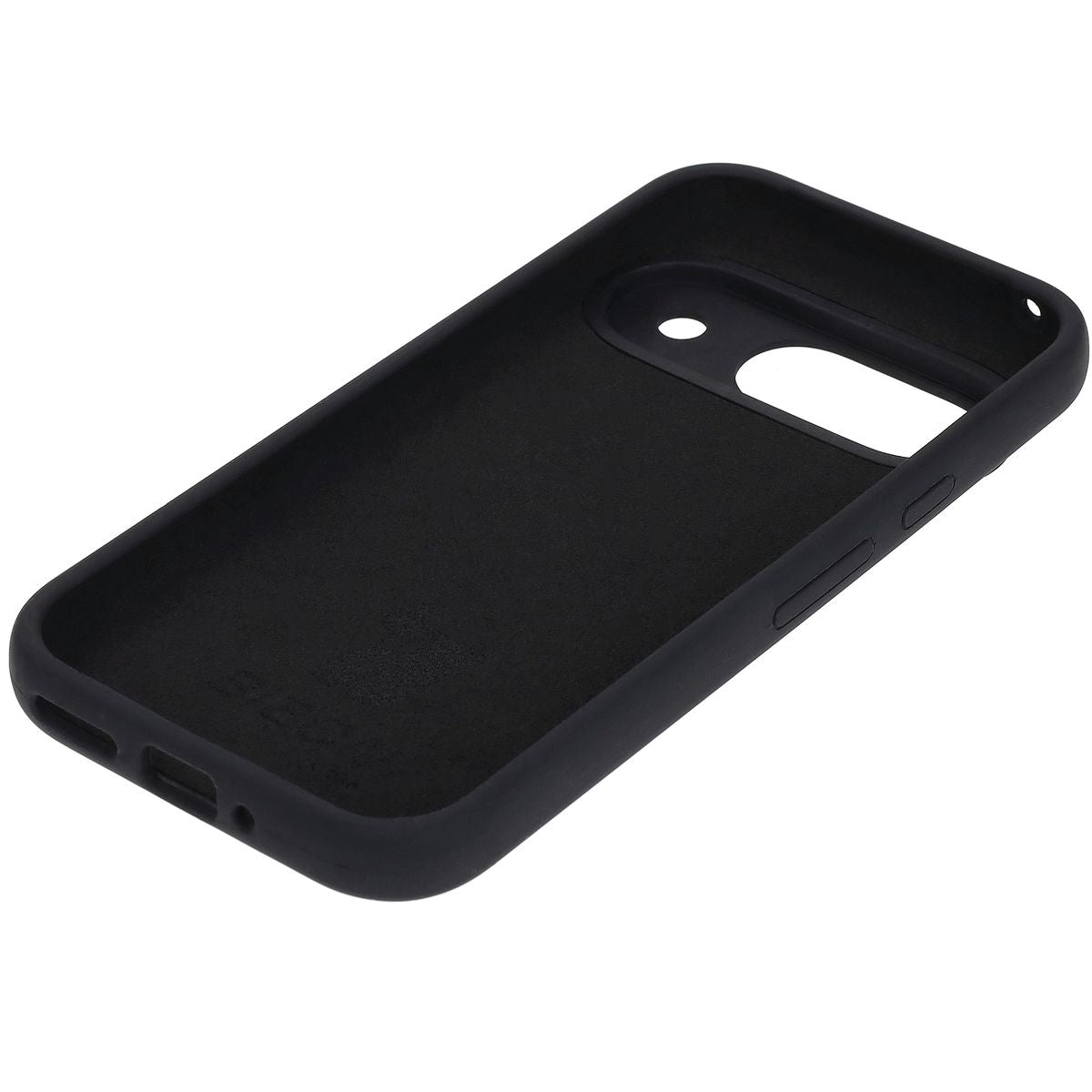 Silikon Handyhülle für Google Pixel 9, Bizon Soft Case, Schwarz