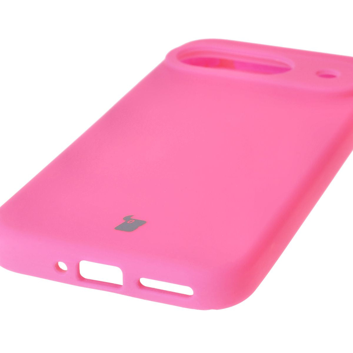 Silikon Handyhülle für Google Pixel 9, Bizon Soft Case, Neon-Pink