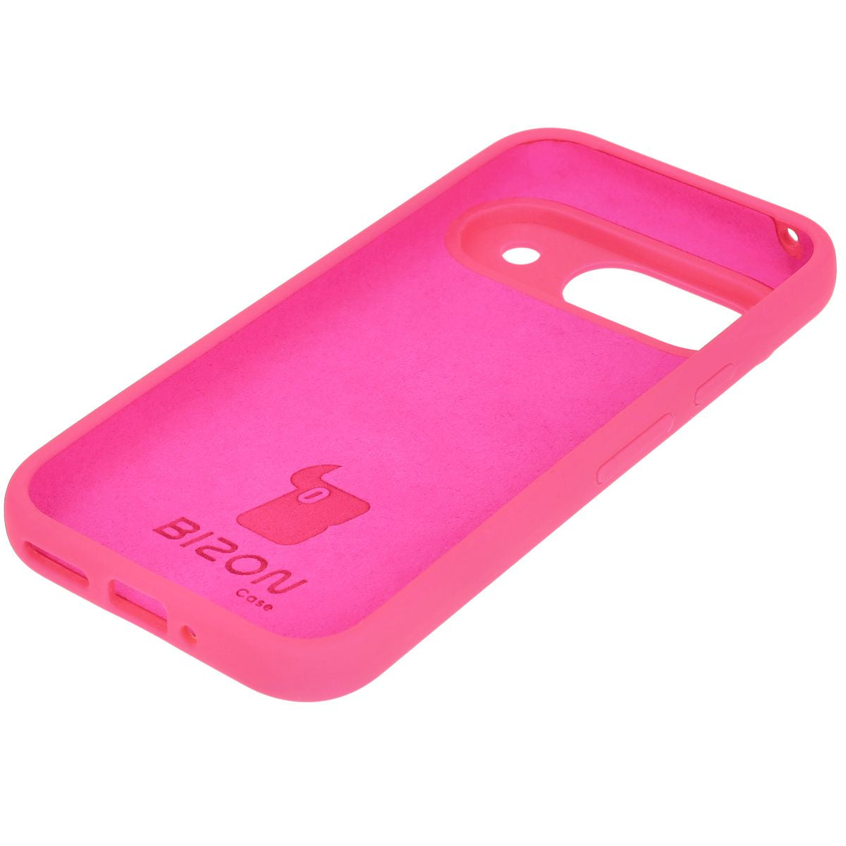 Silikon Handyhülle für Google Pixel 9, Bizon Soft Case, Neon-Pink