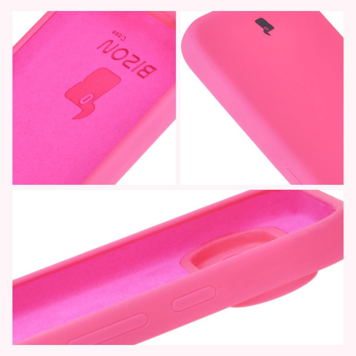 Silikon Handyhülle für Google Pixel 9, Bizon Soft Case, Neon-Pink