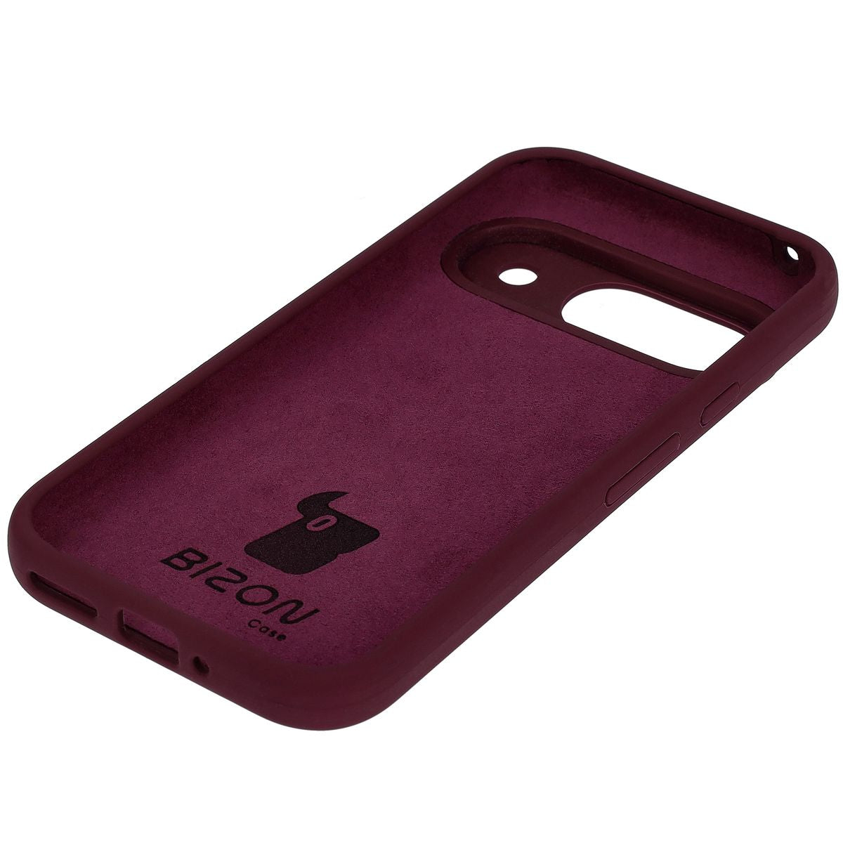Silikon Handyhülle für Google Pixel 9, Bizon Soft Case, Pflaumenfarbe