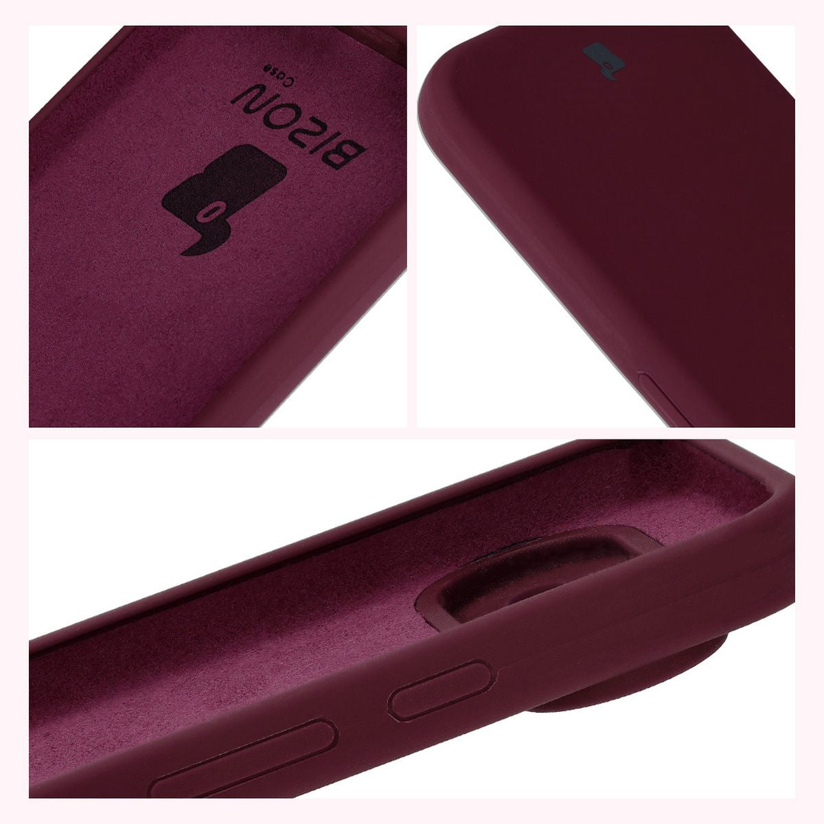Silikon Handyhülle für Google Pixel 9, Bizon Soft Case, Pflaumenfarbe