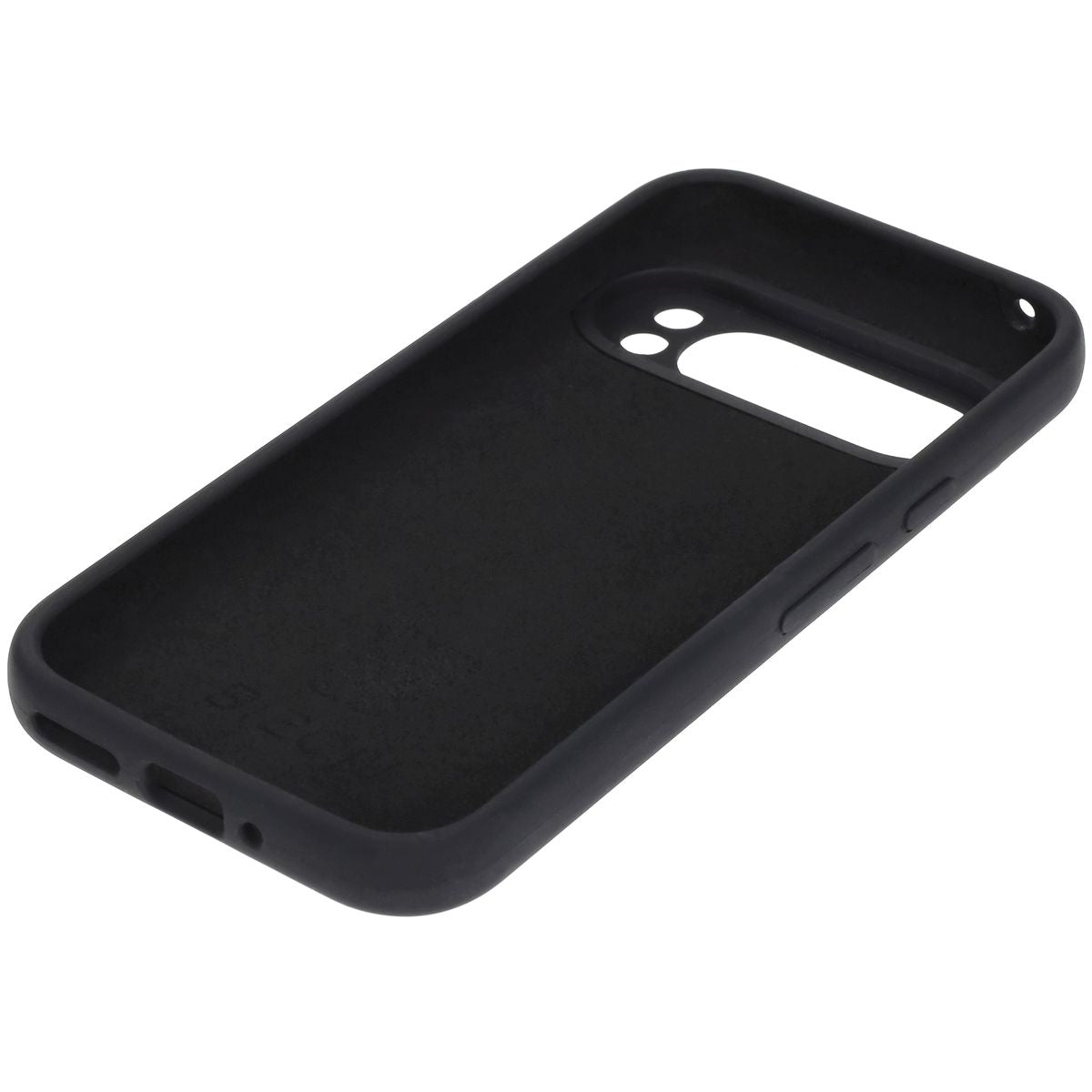 Silikon Handyhülle für Google Pixel 9 Pro, Bizon Soft Case, Schwarz