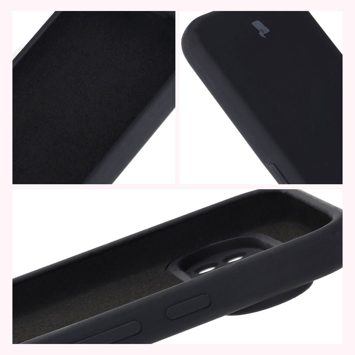 Silikon Handyhülle für Google Pixel 9 Pro, Bizon Soft Case, Schwarz