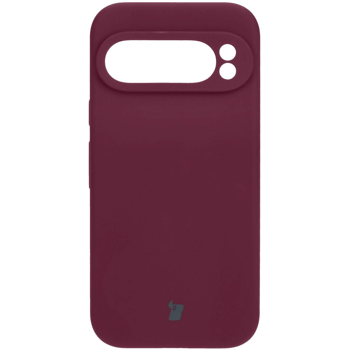 Silikon Handyhülle für Google Pixel 9 Pro, Bizon Soft Case, Pflaumenfarbe