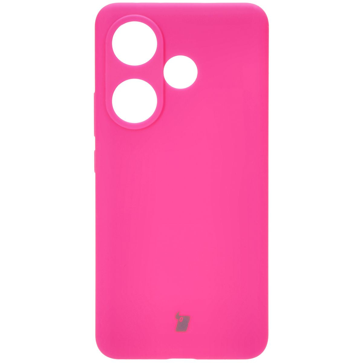 Silikon Handyhülle für Xiaomi Poco F6, Bizon Soft Case, Neon-Pink