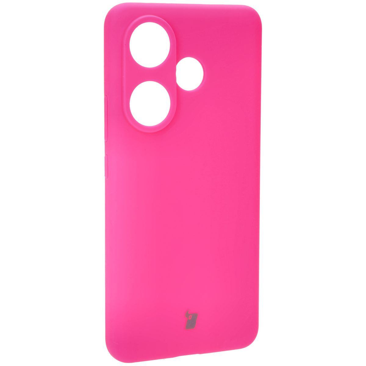 Silikon Handyhülle für Xiaomi Poco F6, Bizon Soft Case, Neon-Pink