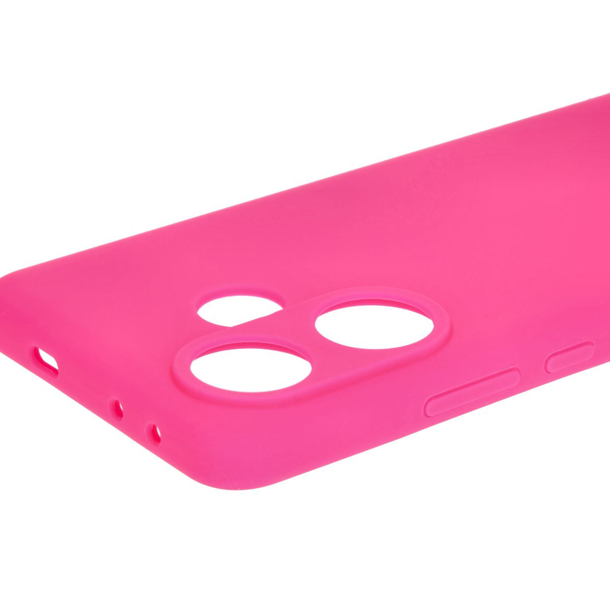 Silikon Handyhülle für Xiaomi Poco F6, Bizon Soft Case, Neon-Pink