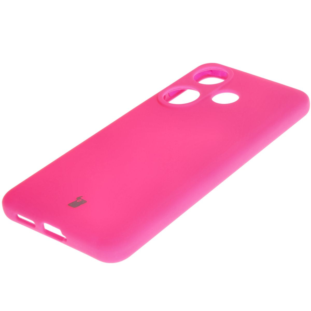 Silikon Handyhülle für Xiaomi Poco F6, Bizon Soft Case, Neon-Pink