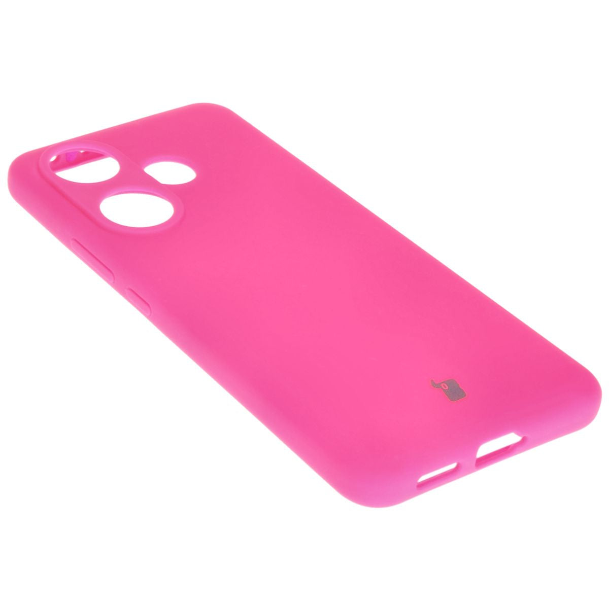 Silikon Handyhülle für Xiaomi Poco F6, Bizon Soft Case, Neon-Pink