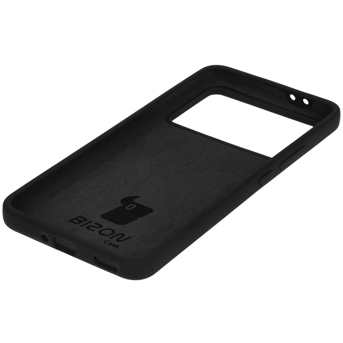 Silikon Handyhülle für Xiaomi Poco F6 Pro, Bizon Soft Case, Schwarz