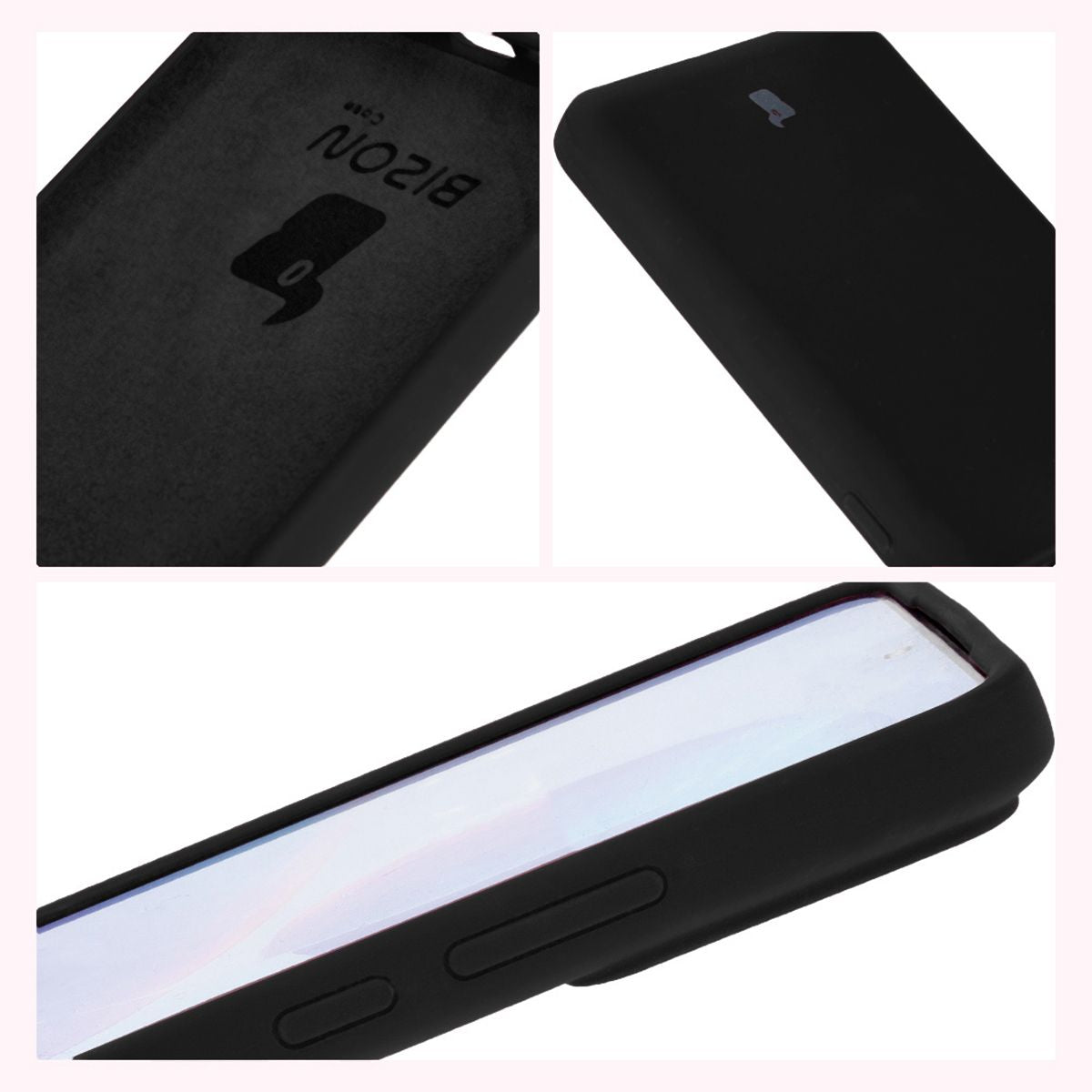 Silikon Handyhülle für Xiaomi Poco F6 Pro, Bizon Soft Case, Schwarz