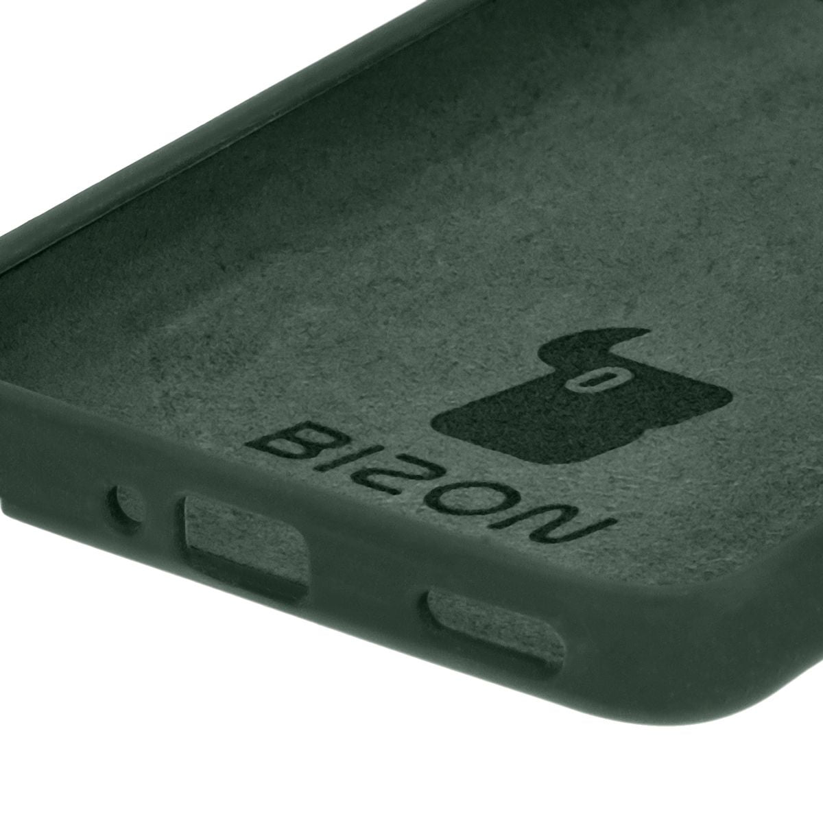 Silikon Handyhülle für Xiaomi Poco F6 Pro, Bizon Soft Case, Dunkelgrün